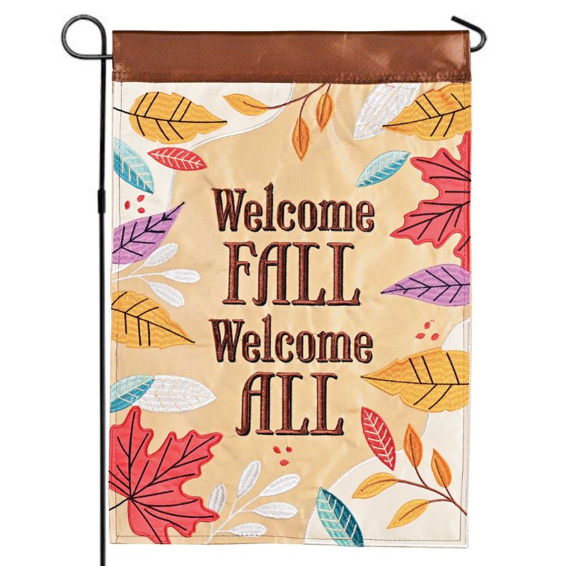 Welcome Fall Welcome All Garden Flag